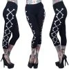Kreepsville Crossbones Capri Leggings