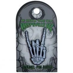 Kreepsville Accessories Skeleton Devil Glow Enamel Pin Badge