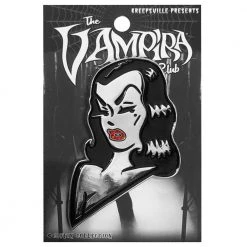 Accessories Vampira Face XL Enamel Pin