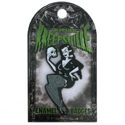 Accessories Vampira Skull Enamel Pin