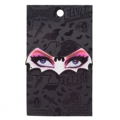 Elvira Bat Eyes Enamel Pin