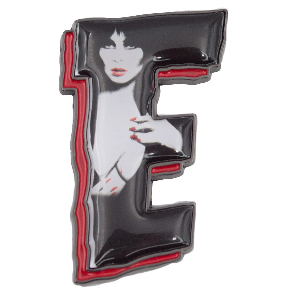 Elvira E Letter Enamel Pin 3 Elvira E Letter Enamel Pin