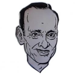 Accessories John Waters Mega Silver Face Enamel Pin