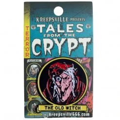 EC Comics Tales From The Crypt Old Witch Enamel Pin Badge