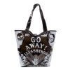 Kreepsville Go Away Ouija PVC Beach Tote Bags & Purses