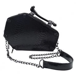 Kreepsville Skull Stud Croc Coffin Purse Bag 6 Kreepsville Skull Stud Croc Coffin Purse Bag