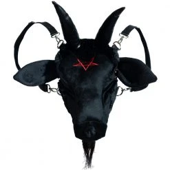 Kreepsville 666 Bags & Purses Goathead Baphomet Plush Purse Bag
