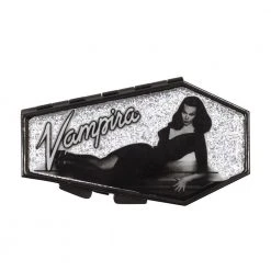 Accessories Vampira Silver Glitter Coffin Compact