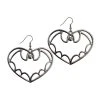 Kreepsville Bat Outline Heart Earring Jewelry