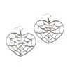 Kreepsville Jewelry Web Heart Earring