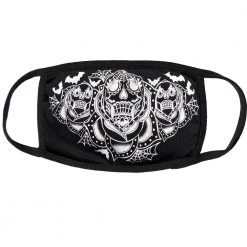 Kreepsville Accessories Dia De Los Muertos White Face Mask