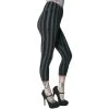 Kreepsville Stripe Grey Distressed Capri Leggings 1 Kreepsville Stripe Grey Distressed Capri Leggings