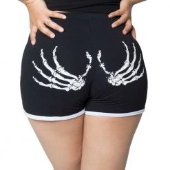Kreepsville Skeleton Hand Womens Running Shorts