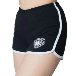 Kreepsville Web Heart White Womens Running Shorts Women's