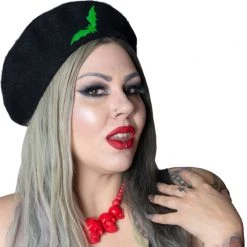 Kreepsville Bat Repeat Green Beret Hat