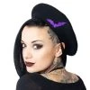 Kreepsville Accessories Bat Repeat Purple Beret Hat