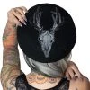 Kreepsville Accessories Deer Skull Black Beret 1 Kreepsville Accessories Deer Skull Black Beret