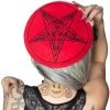 Kreepsville Goat Head Red Beret Hat