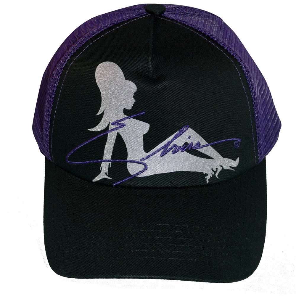 Elvira Trucker Girl Purple Hat Men's 3 Elvira Trucker Girl Purple Hat Men's