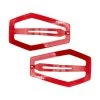 Kreepsville Accessories Coffin Snap Hair Clip Red