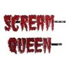 Kreepsville Scream Queen Text Hair Slides Accessories 2 Kreepsville Scream Queen Text Hair Slides Accessories