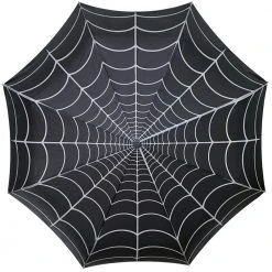 Kreepsville Skull Handle Spiderweb Umbrella Homewares & Gifts