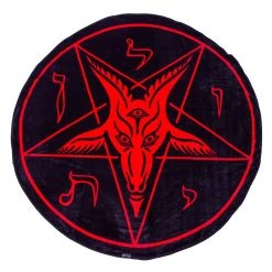 Kreepsville Homewares & Gifts Satanic Circle Baphomet Throw Blanket