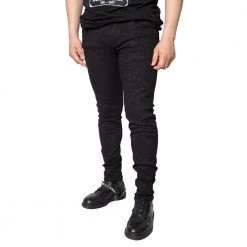 Kreepsville Death Repeat Black Skinny Jeans Women's