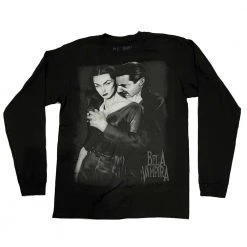 Bela Lugosi Vampira Bela Lugosi Loves Vampira Plan Bite Longsleeve