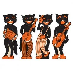 Monster-A-GoGo Vintage Halloween Scat Cat Band Cutouts