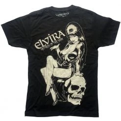 Elvira Comic Skull Men's T-shirt