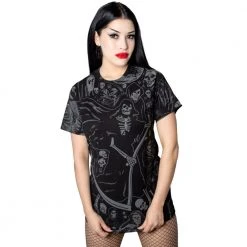 Kreepsville Grim Reaper Grey Jumbo T-shirt Men's