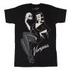 Vampira Jumbo Skull Pin-up T-shirt 2 Vampira Jumbo Skull Pin-up T-shirt