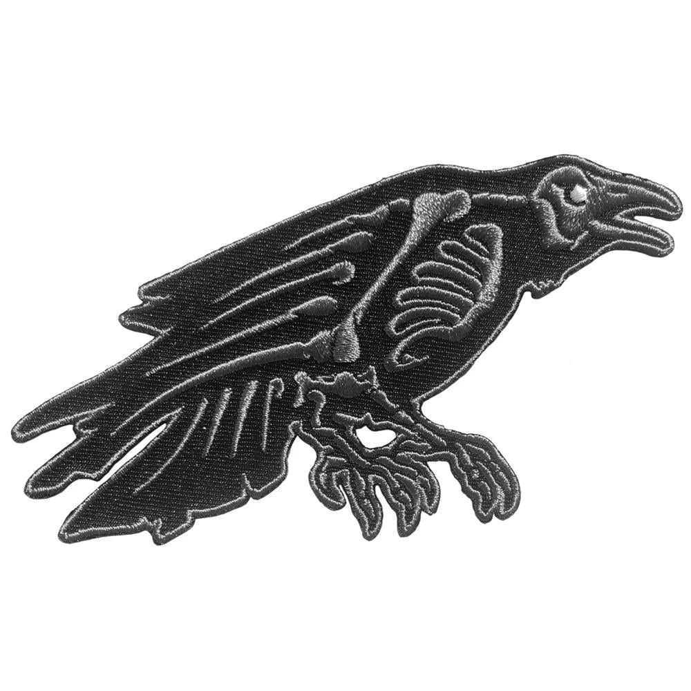 Kreepsville Skelli Bones Raven Patch Accessories 3 Kreepsville Skelli Bones Raven Patch Accessories