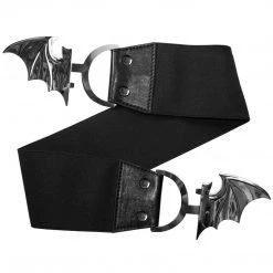Kreepsville Elastic Waist Belt Bat Silver Accessories